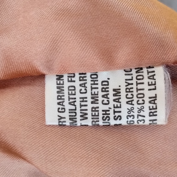 Made in England High Quality Faux Fur Real Leather Coat - Picture 8 of 13